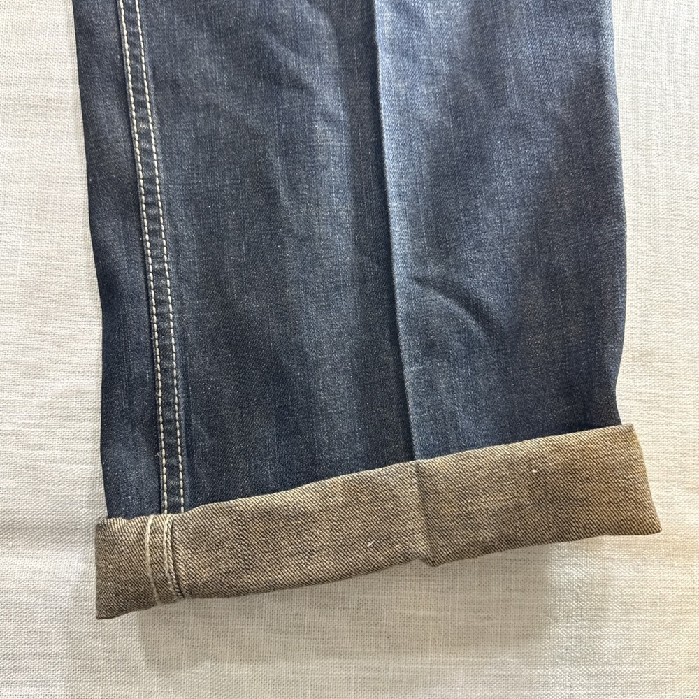 Ecko Unltd Jeans Mens 38x33 Blue Baggy Wide Leg Hip Hop‎ Y2K Denim 2000 - Picture 12 of 14